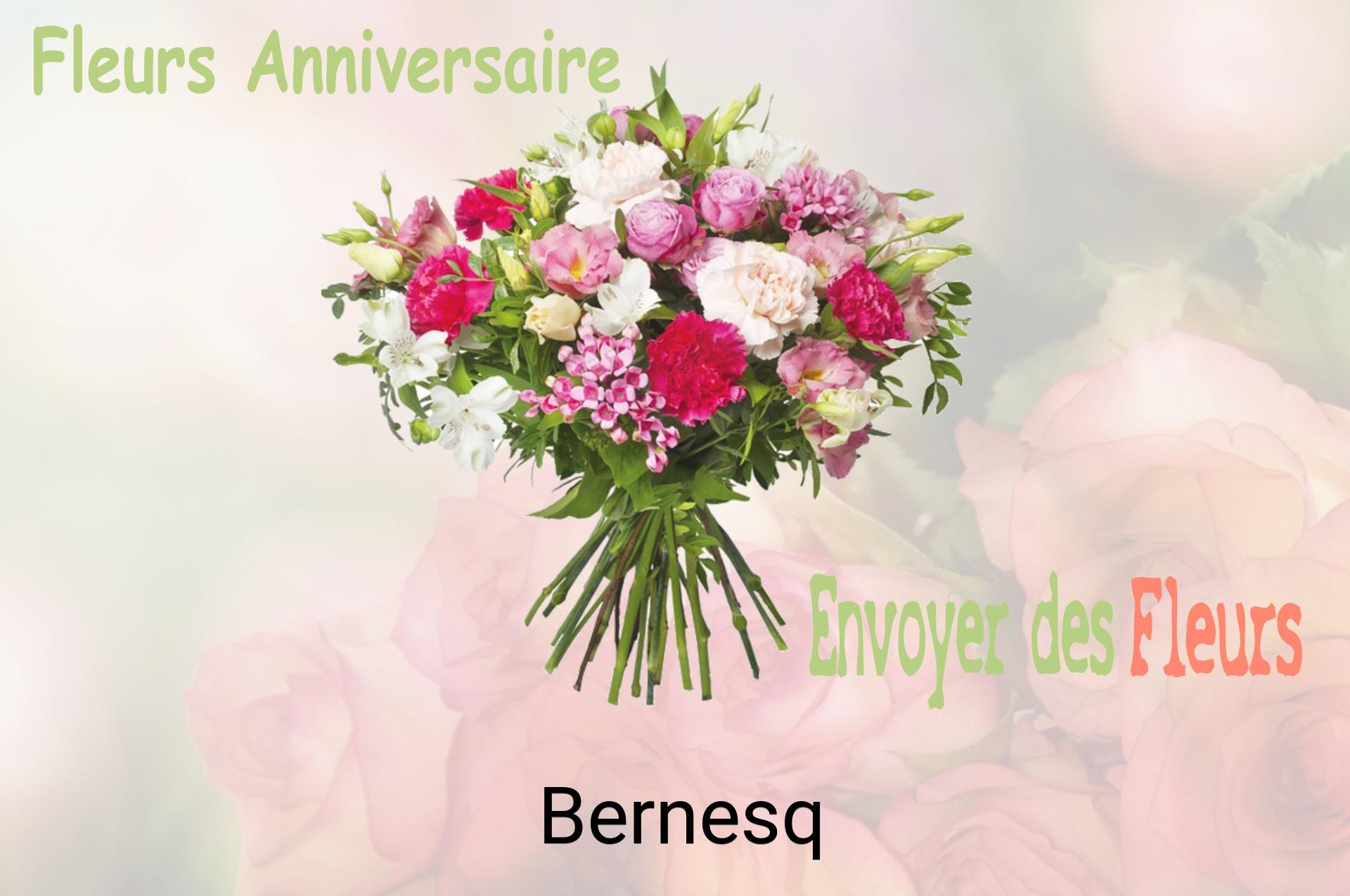 Bouquet de fleurs d’anniversaire livré à Bernesq
